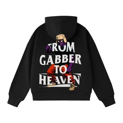 Sweat-shirt oversize unisexe GABBER TO HEAVEN UPCORE V1