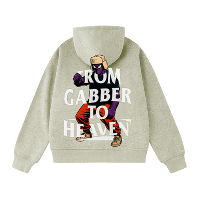 Sweat-shirt oversize unisexe GABBER TO HEAVEN UPCORE V1