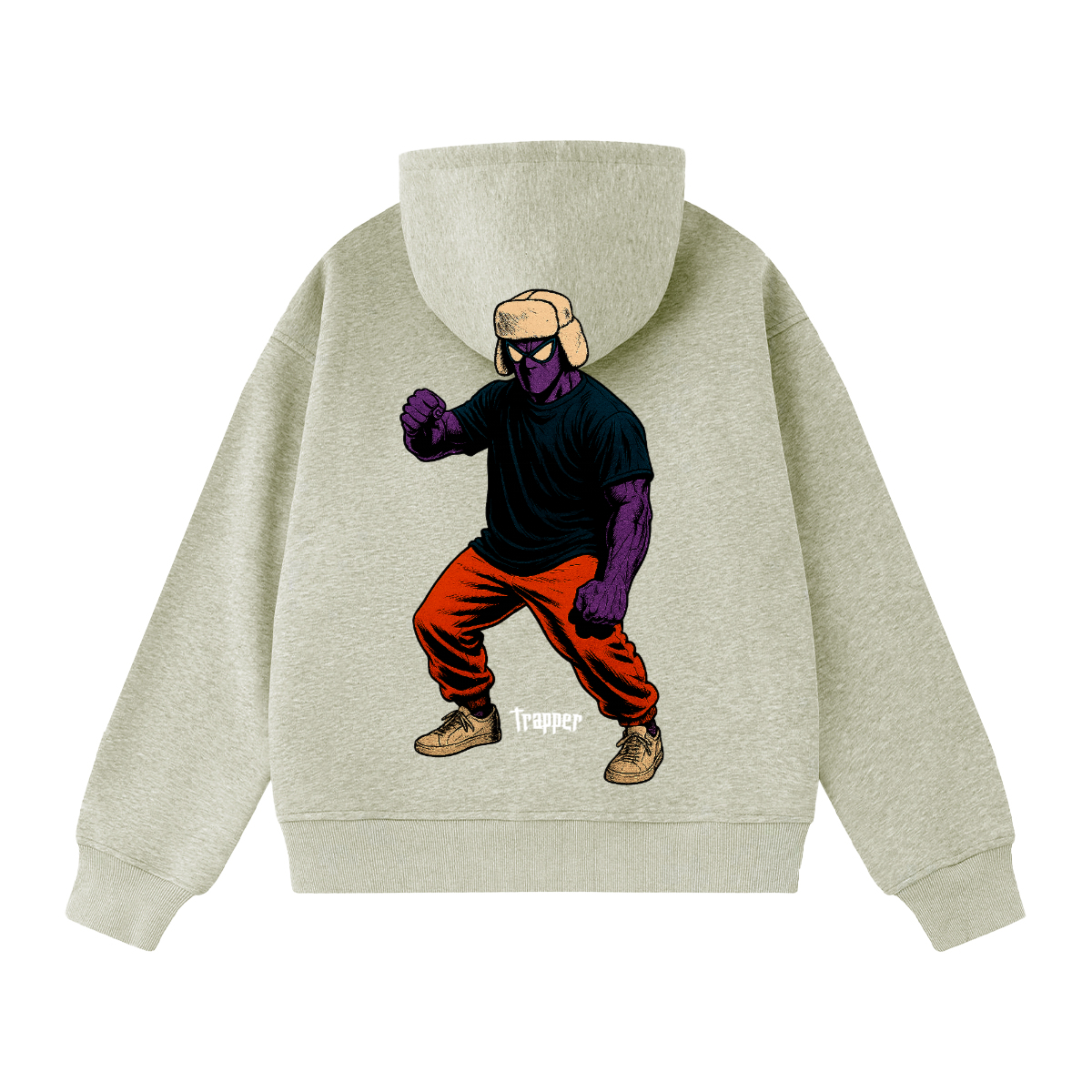 Sweat-shirt oversize unisexe GABBER TO HEAVEN LOWCORE V1 