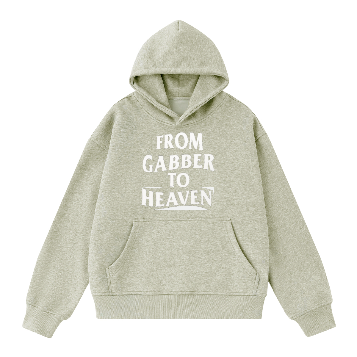 Sweat-shirt oversize unisexe GABBER TO HEAVEN LOWCORE V1 