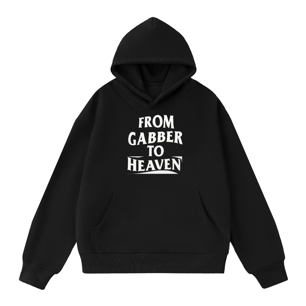 Sweat-shirt oversize unisexe GABBER TO HEAVEN LOWCORE V2