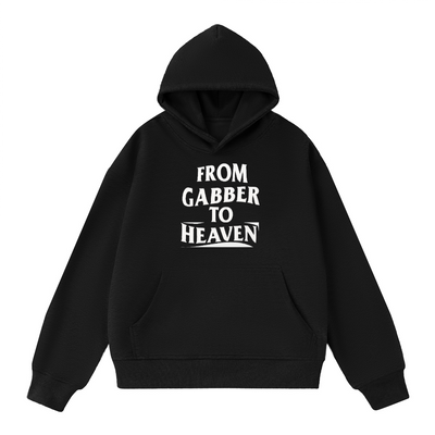 Sweat-shirt oversize unisexe GABBER TO HEAVEN LOWCORE V2