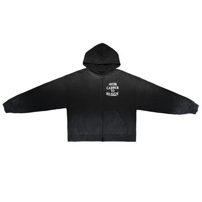 Sweat-shirt zippé unisexe GABBER TO HEAVEN LOWCORE V2