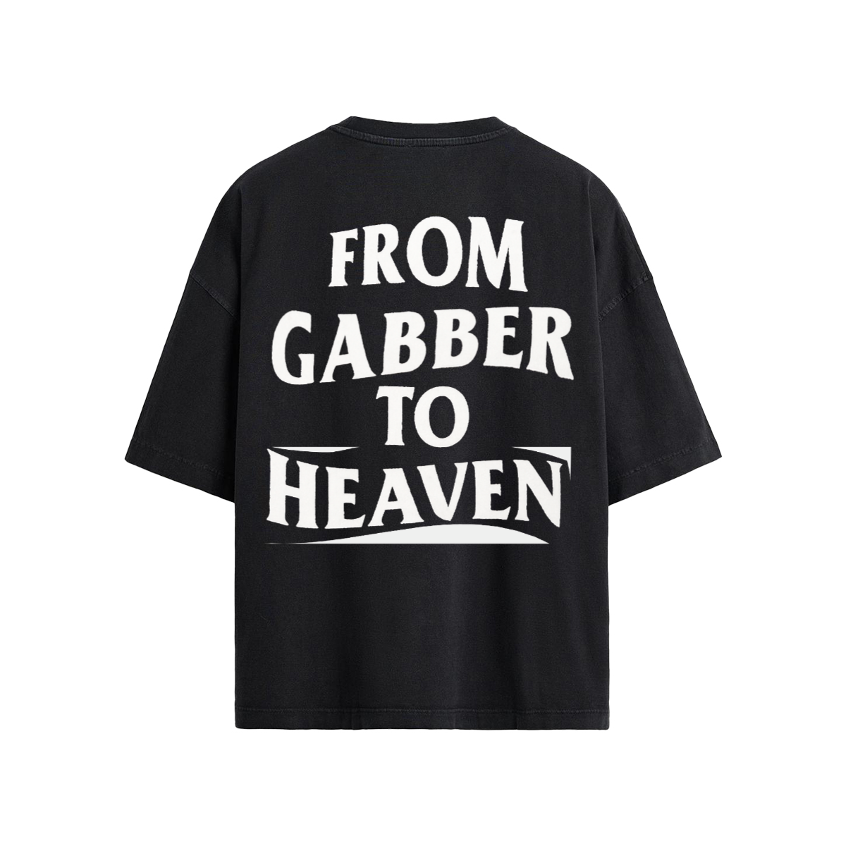 T-shirt unisexe oversize basique « GABBER TO HEAVEN »
