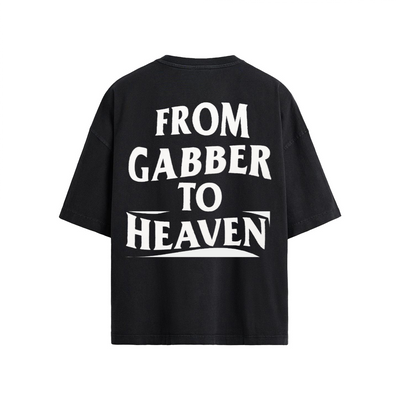 T-shirt unisexe oversize basique « GABBER TO HEAVEN »