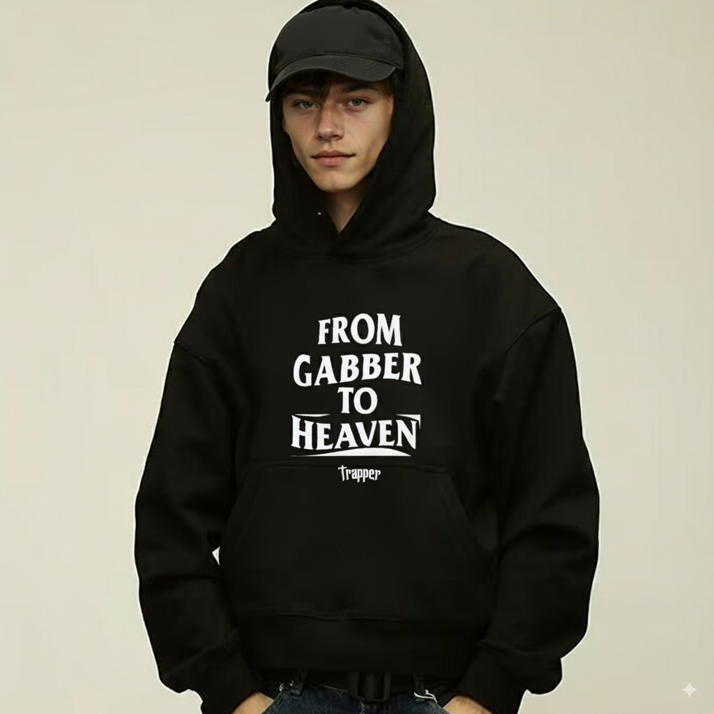 Sweat-shirt oversize unisexe basique GABBER TO HEAVEN