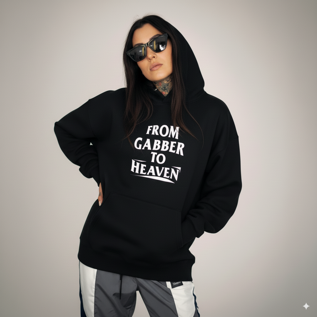 Sweat-shirt oversize unisexe basique GABBER TO HEAVEN