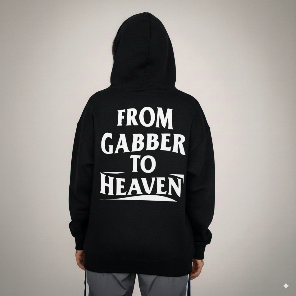 Sweat-shirt oversize unisexe original GABBER TO HEAVEN