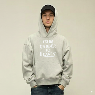 Sweat-shirt oversize unisexe GABBER TO HEAVEN LOWCORE V1 