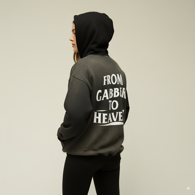 Sweat-shirt zippé oversize unisexe basique GABBER TO HEAVEN
