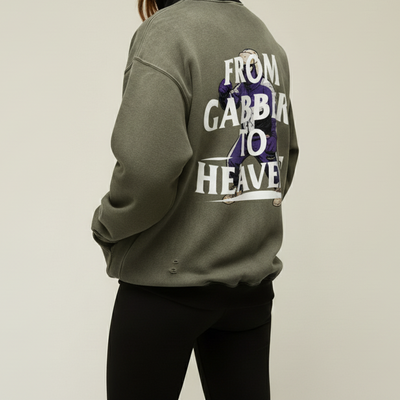 Sweat-shirt zippé unisexe GABBER TO HEAVEN UPCORE V2