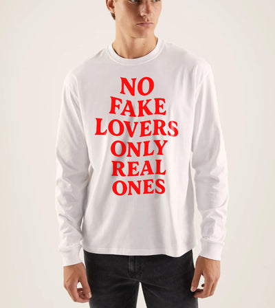 T-shirt long unisexe NOFAKELOVERS WH