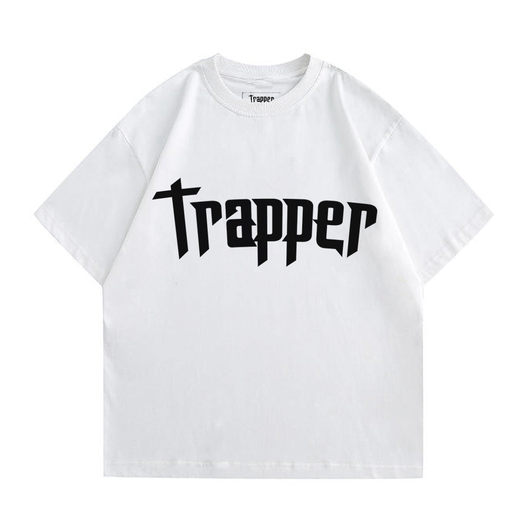 T-shirt unisexe TRAPPER CLASIC BLANC