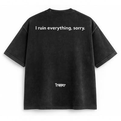 T-shirt oversize délavé et doux CRYBABY